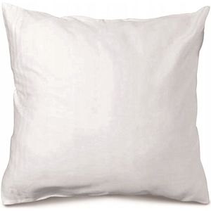 Satijnen Kussensloop 40x40 cm - Donkerblauw/Wit