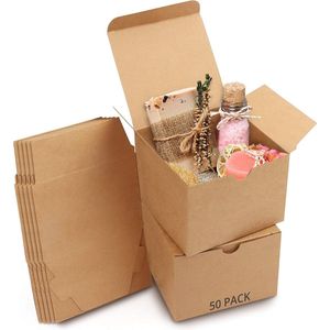 Hobby Kado Dozen 50 Stuks - Maat 12 x 12 x 9 cm - Eenvoudige Presentatie Doos voor Feesten en Verjaardagen