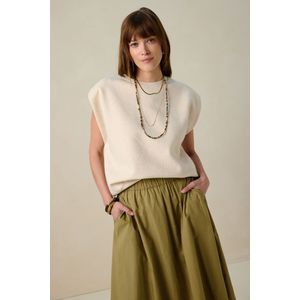Sissy-Boy - Beige mouwloze sweater