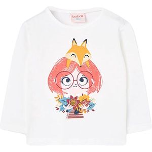 Boboli Knit Basic T-shirt Met Lange Mouwen Wit 7 Years Jongens,Meisjes