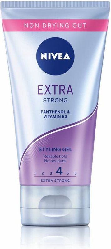 NIVEA Gel Extra Strong - 3 x 150 ml - Voordeelverpakking