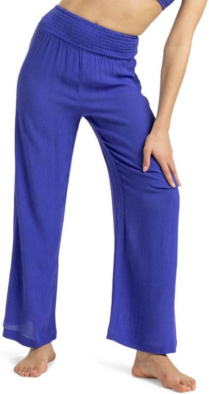 Harembroeken - Blauw - Lichte Kreukelviscose Stof