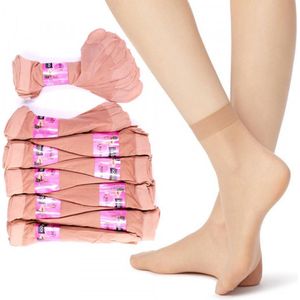 Korte pantykousen - Bruingrijs - Maat 35/42 - 10 Paar