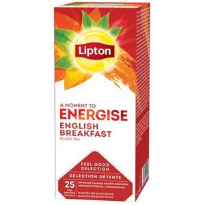 Thee lipton energise english breakfast 25x1.5gr | Pak a 25 stuk