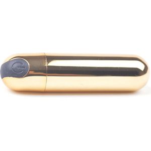 10 Speed USB Bullet Gold - Intens gevoel - USB - Stimulerend voor vrouwen - Stimulerend voor clitoris - Spannend voor koppels - Sex speeltjes -Sex toys - Erotiek - Sexspelletjes voor mannen en vrouwen – Seksspeeltjes - Stimulator