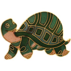 Behave Broche schildpad groen