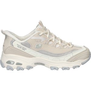 Skechers Dames D'Lites-Smooth Nostalgia, Hands Free Slip-ins Sneakers, beige, 35 EU