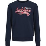 JACK&JONES JJELOGO SWEAT CREW NECK 2 COL SS24 LN Heren Trui - Maat XL