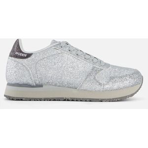 Woden Ydun Icon Glitter Lage sneakers - Dames - Grijs - Maat 37