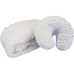 Deluxe Fleece Accessoireset voor Massagetafels - 2,5 cm Dikke Overtrek en Hoofdsteunhoes (2 Stuks)