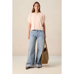 Sissy-Boy - Lichtroze boxy T-shirt