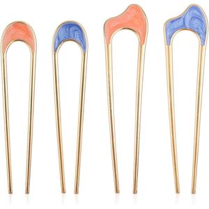 Nordivar - Franse Twist Haarspelden U-Vormige Chignonspelden Vintage Stijl Kapsel Accessoires