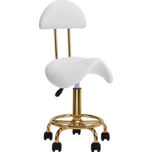 Zadelkruk met rugleuning Wit-goud