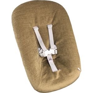 #24 newborn hoes, Olijf groen geweven, Stokke Tripp Trapp. Ook geschikt voor Kidsmill Up.