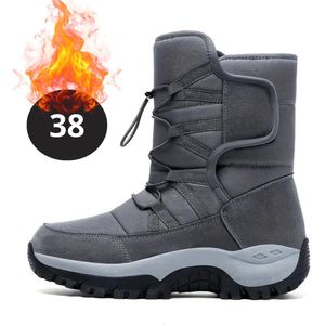 Livano Snowboots - Sneeuwschoenen - Sneeuwboots - Heren - Wintersport - Ski - Skischoenen - Grijs - 38 - Fleece