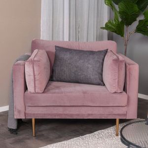 Fjôrd Fauteuil Boom Velvet Dusty pink