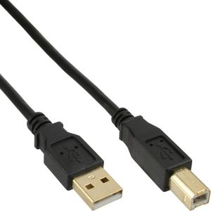 InLine USB naar USB-B kabel - USB2.0 - 1 meter
