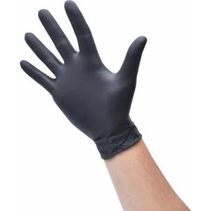Handschoenen Wegwerp Nitril - Latexvrij - Poedervrij - Zwart - Maat XL - 40 stuks - Duurzaam en Waterdicht - Geschikt Voor Keuken Schoonmaak, Tatoeage, Haarverven, Schoonheidssalons
