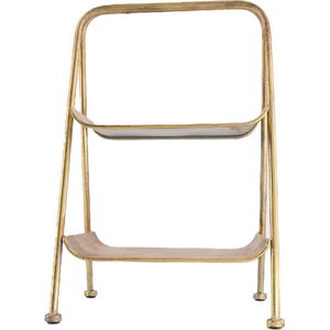 DKNC Silvia Etagere - Metaal - 28.5x20x45 cm - Goud