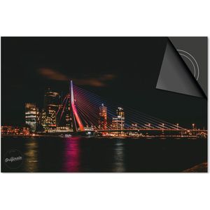 Inductie beschermer 76x51,5 - afdekplaat inductie mat - Dietrix Kookplaat beschermer - Base - Steden - Rotterdam Erasmusbrug Kleur