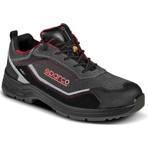 Sparco INDY DETROIT – Veiligheidsschoen S1PS met FlexGrip+ zool en geperforeerd suède