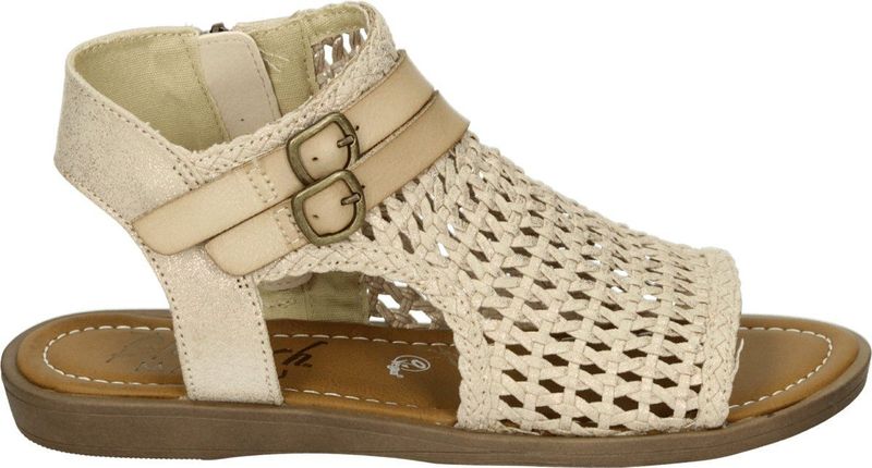 Blowfish Malibu - J3415 - Sandalen - Zwart - Veganistisch - Geweven Bovenwerk