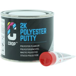 CROP Polyester Plamuur 2K - 125 ml - Reparatie voor Auto - Polyester hars Vulmiddel - Autoplamuur met Verharder - 2 Componenten
