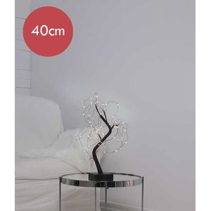 Lichttak / boom zwart met 70 LED lampjes - 40 cm