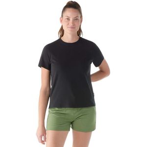Smartwool Womens Perfect Crew Tee Merinoshirt (Dames |zwart)