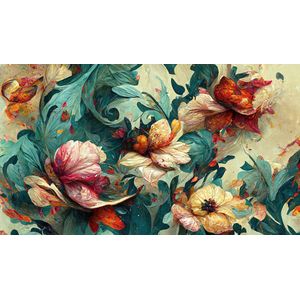 Wave of Florals, Mint by Michelle decoupage papier A3