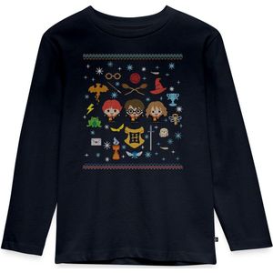 Harry Potter Ugly Christmas Chibi Premium T-Shirt Kinderen Met Lange Mouwen