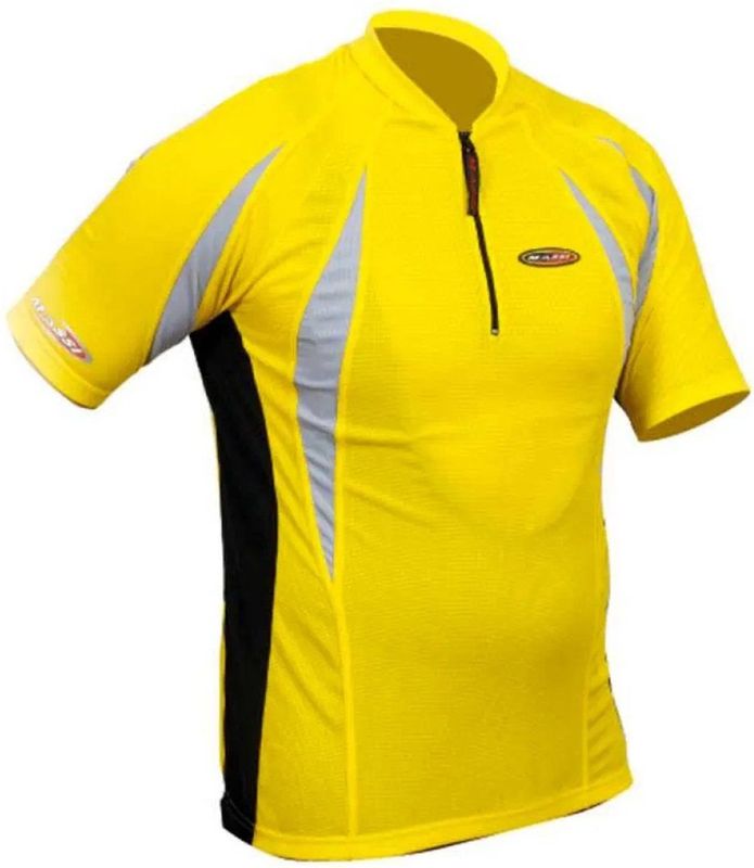 Massi Nile Korte Mouw Wielertrui Geel L Man