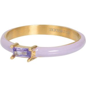 Fame-Glossy Lilac-Goudkleurig-Dames Ring
