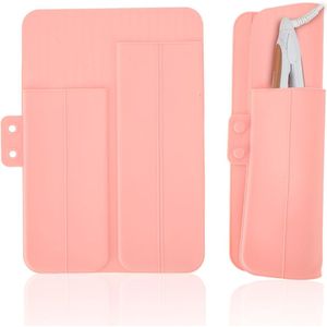 Hittebestendige Mat Voor Krultang, Antislip Streep Haarijzerzakje, Siliconen Stijltanghouderzakje Isolatiezak