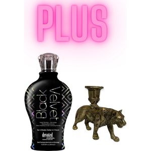 Devoted Creations Black Velvet 360 ml PLUS Kandelaar Tijger Bronze