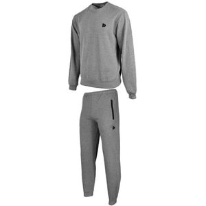 Donnay Joggingpak Adam (sweater met ronde hals) - Junior - Silver marl (032) - maat 152