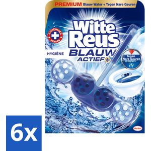 6 x Witte Reus - Blauw Actief Toiletblok - Hygiëne - 1 Toiletblok - Toiletblok - Toilet Schoonmaak - Toilet Reiniging - Blauwe Water - Frisse Geur