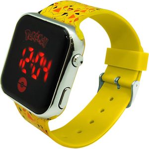 Nintendo Pokémon LED horloge - Officiële Licentie - Pikachu geel