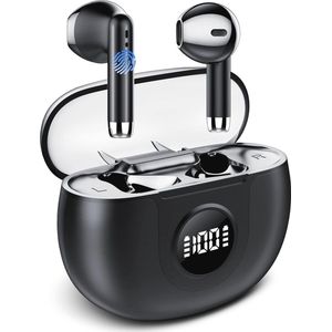 Draadloze Bluetooth Hoofdtelefoon met HiFi Stereo Geluid, Dubbele Microfoon, LED-Display en Waterdicht IPX7 - 40 Uur Speeltijd