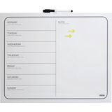 DESQ Weekplanner 40 x 50 cm - 35 dagen indeling - Whiteboardmarker - Magnetisch - Droog uitwisbaar