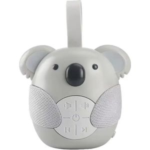 3Babies® White Noise Machine – Slaaptrainer Baby – Witte Ruis – Natuurgeluiden en Muziek – Muziekdoos – Koala – Grijs