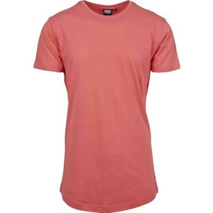 Urban Classics - Shaped Long Heren T-shirt - XL - Roze