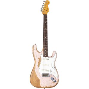 Fender '63 Stratocaster Super Heavy Relic RW Shell Pink #133070 - ST-Style elektrische gitaar