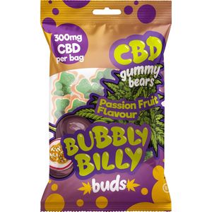 3 x Bubbly Billy Buds Passion Fruit Flavoured CBD Gummy Bears (300mg)