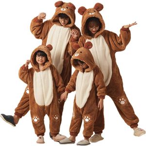 Dames Fleece Onesie Pyjama met Capuchon - Warme en Pluizige Flanellen Nachtkleding