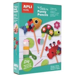 APLI KIDS SEA FUNNY PENCILS 3X