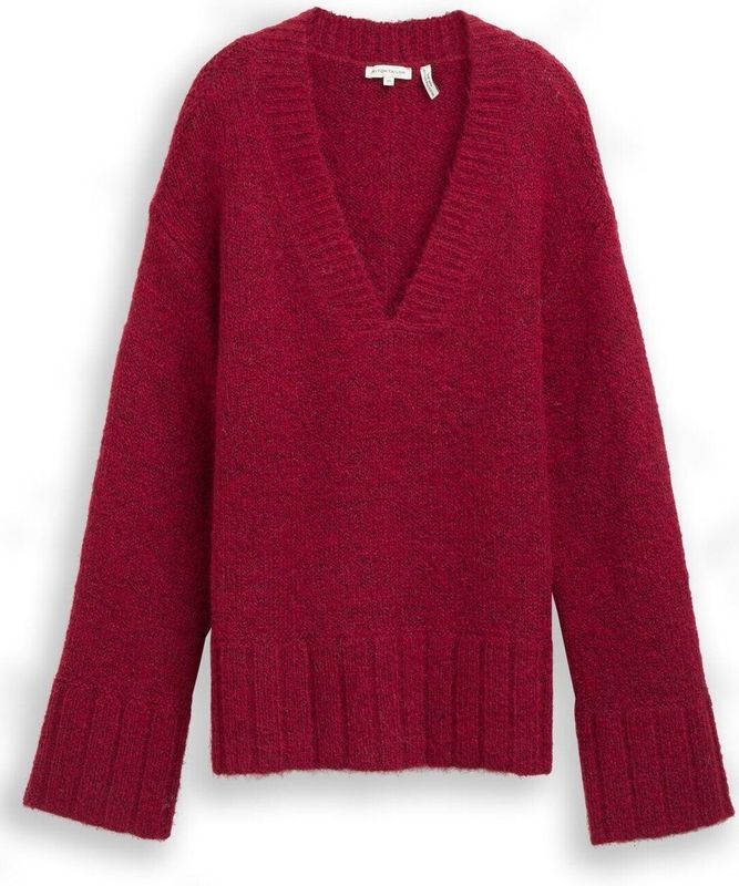 Tom Tailor Oversized gebreide trui met wol