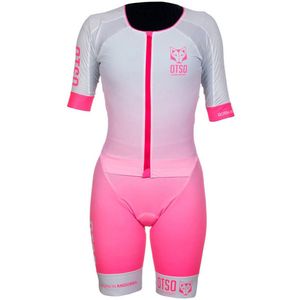 Otso Korte Mouw Triatlonpak Roze XS Vrouw