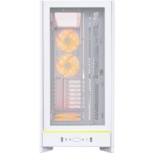MONTECH - HS01 PRO - ATX Mid-Tower PC-hoes - Wit - Hoge Luchtstroom - 5x ARGB PWM-ventilator