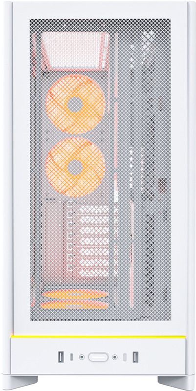 MONTECH - HS01 PRO - ATX Mid-Tower PC-hoes - Wit - Hoge Luchtstroom - 5x ARGB PWM-ventilator